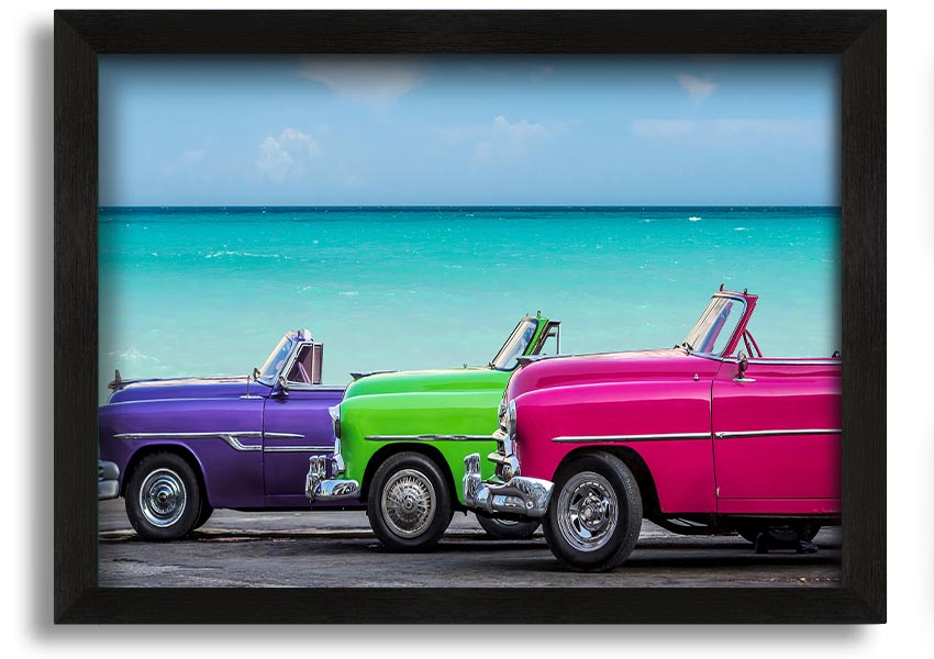 American Classic 11 framed print in multiple frame colors, handmade in the UK, ready to hang.