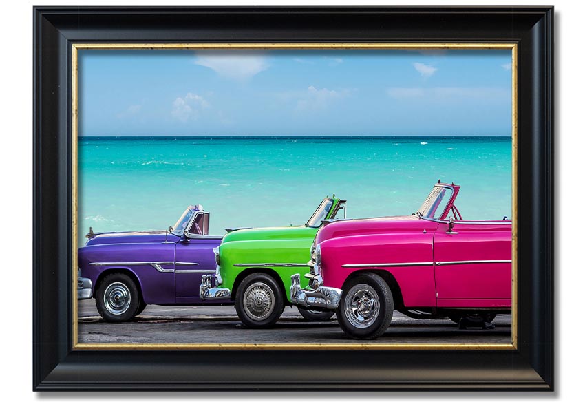 American Classic 11 framed print in multiple frame colors, handmade in the UK, ready to hang.