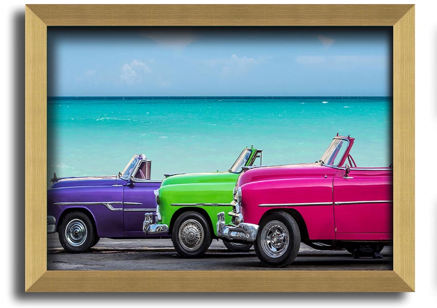 American Classic 11 framed print in multiple frame colors, handmade in the UK, ready to hang.