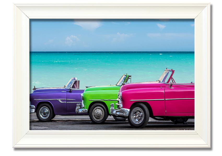 American Classic 11 framed print in multiple frame colors, handmade in the UK, ready to hang.