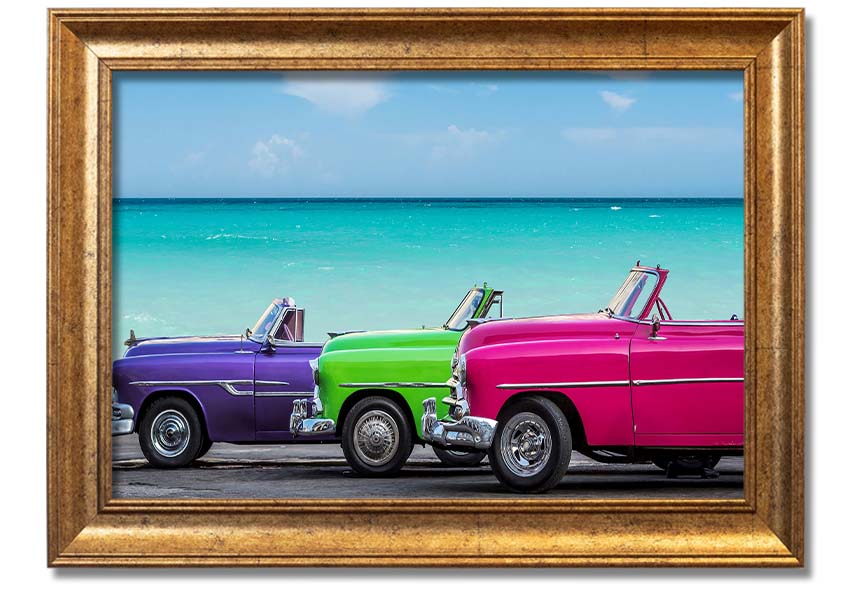 American Classic 11 framed print in multiple frame colors, handmade in the UK, ready to hang.