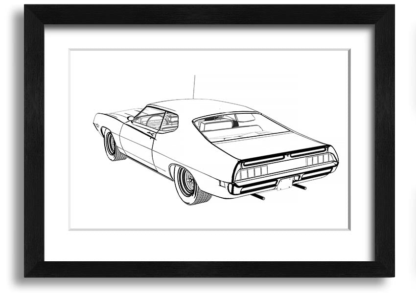 American Classic 14 framed print in various frame colors, showcasing a beautiful design, ready to hang.