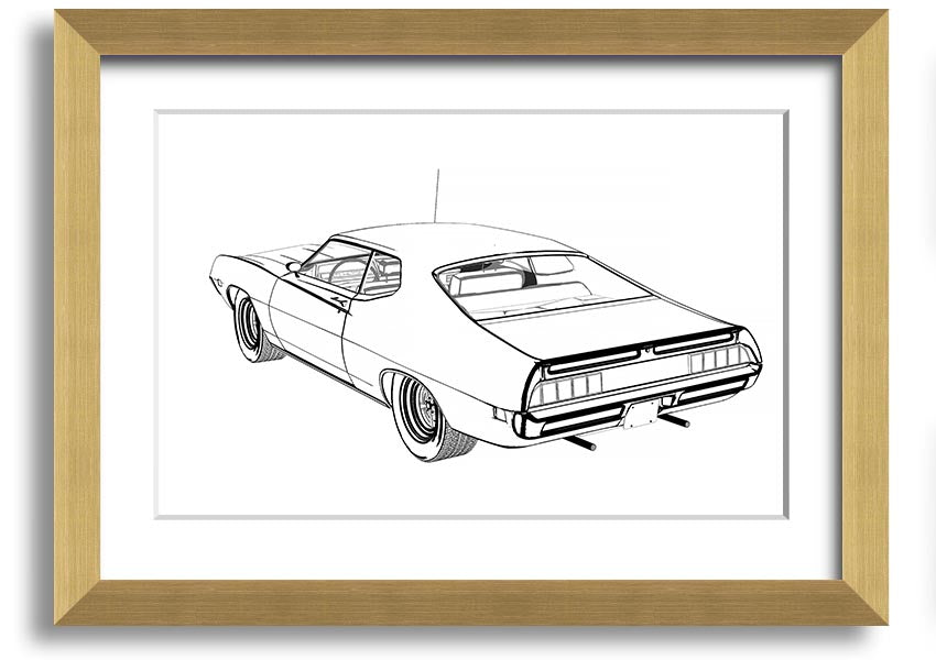 American Classic 14 framed print in various frame colors, showcasing a beautiful design, ready to hang.