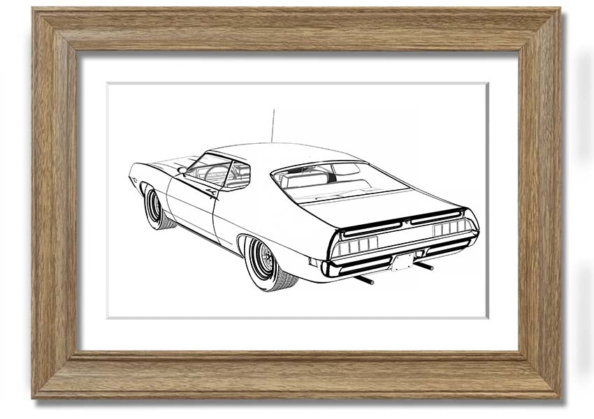 American Classic 14 framed print in various frame colors, showcasing a beautiful design, ready to hang.