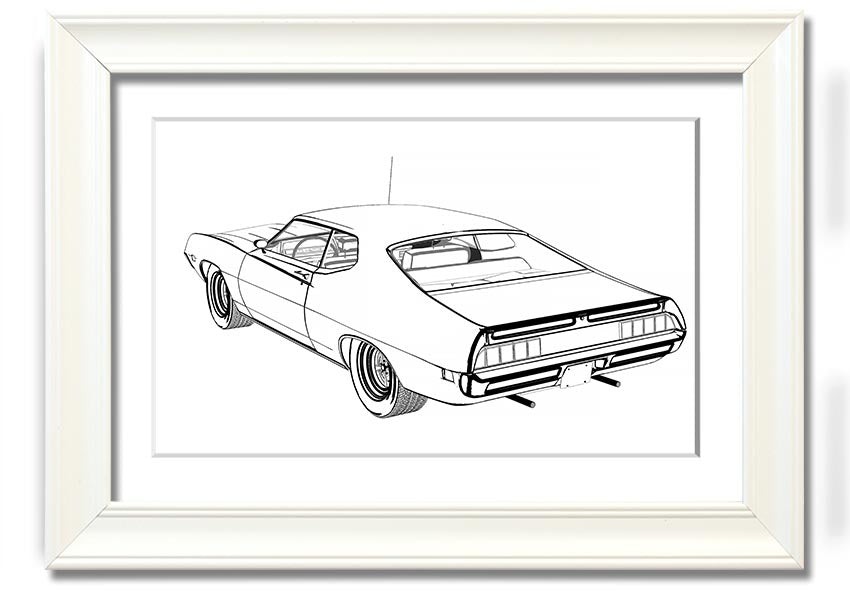 American Classic 14 framed print in various frame colors, showcasing a beautiful design, ready to hang.