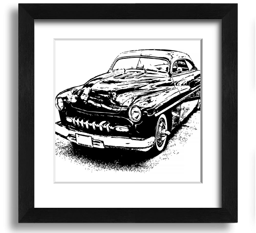 American Classic 16 Square Framed Print in various frame colors, showcasing its elegant design and handmade quality.