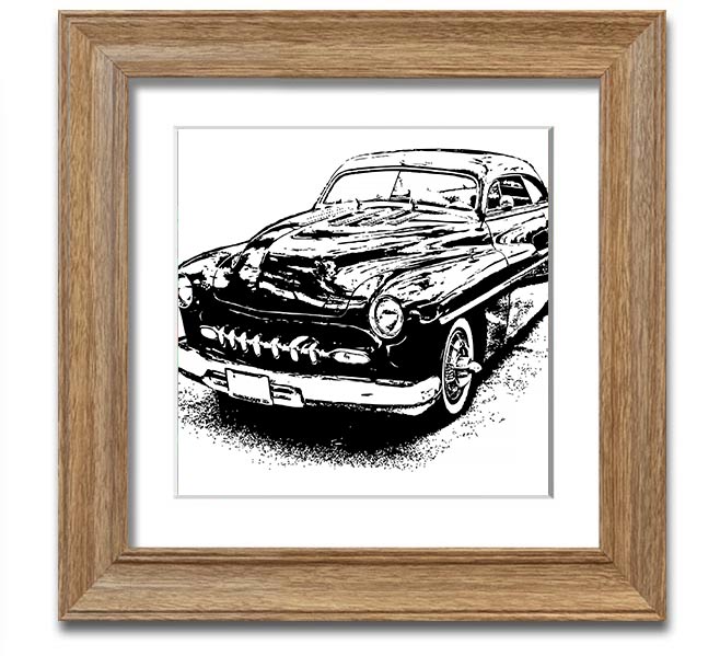 American Classic 16 Square Framed Print in various frame colors, showcasing its elegant design and handmade quality.