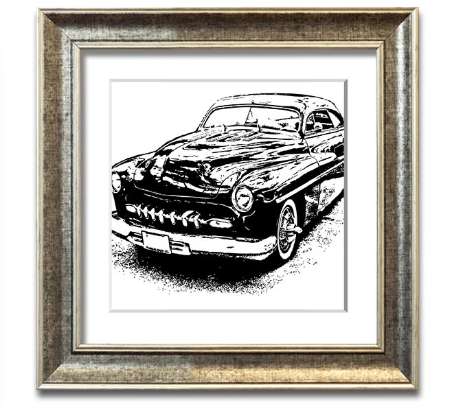 American Classic 16 Square Framed Print in various frame colors, showcasing its elegant design and handmade quality.