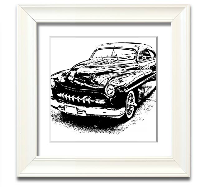 American Classic 16 Square Framed Print in various frame colors, showcasing its elegant design and handmade quality.