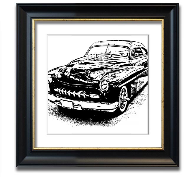 American Classic 16 Square Framed Print in various frame colors, showcasing its elegant design and handmade quality.