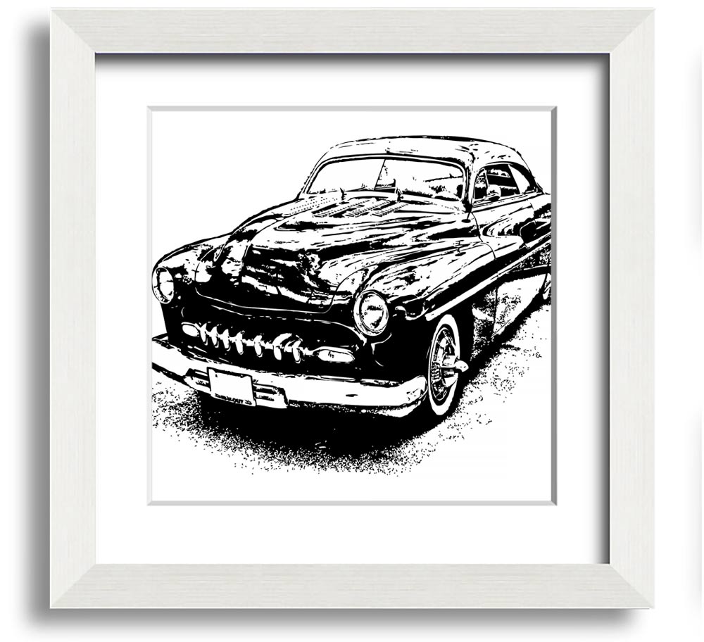 American Classic 16 Square Framed Print in various frame colors, showcasing its elegant design and handmade quality.