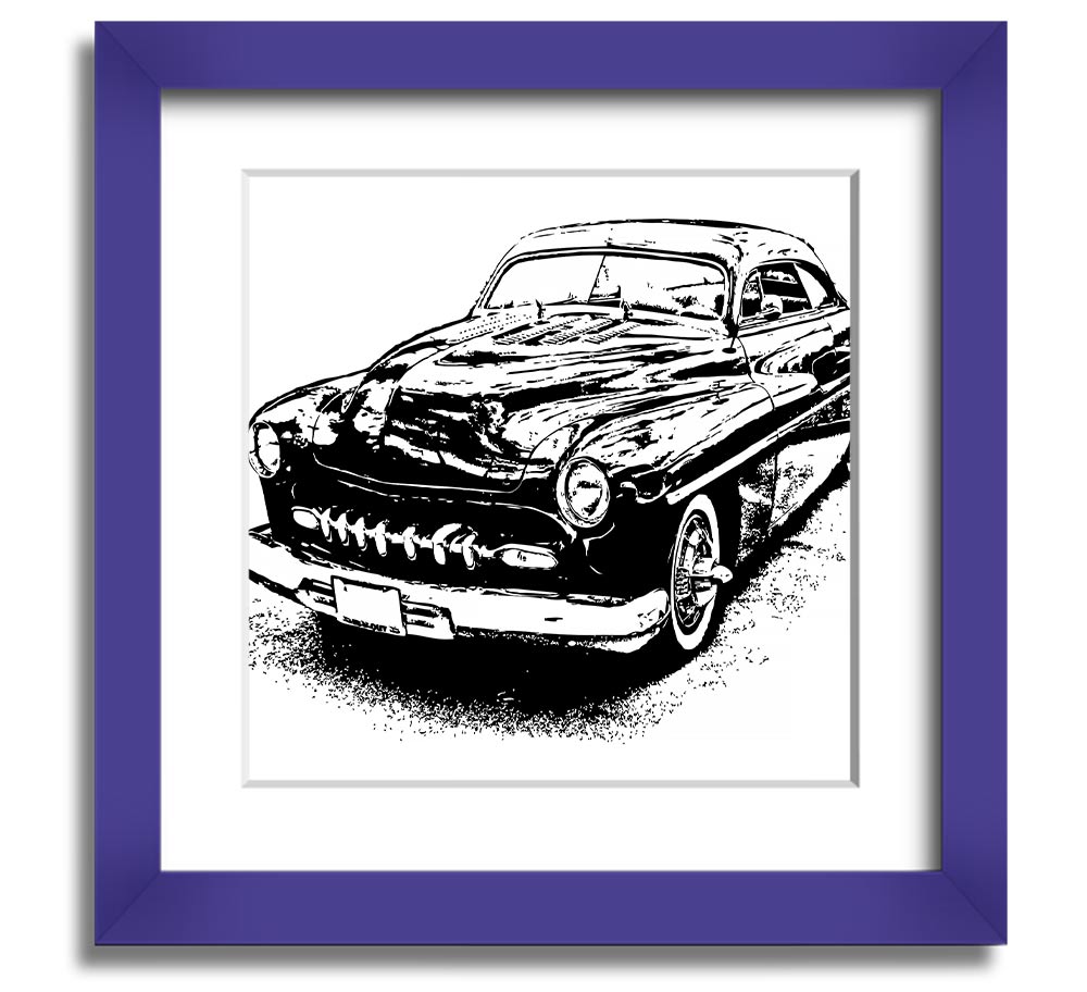 American Classic 16 Square Framed Print in various frame colors, showcasing its elegant design and handmade quality.