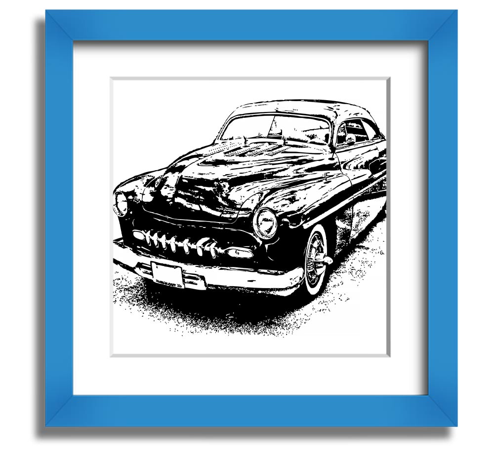 American Classic 16 Square Framed Print in various frame colors, showcasing its elegant design and handmade quality.