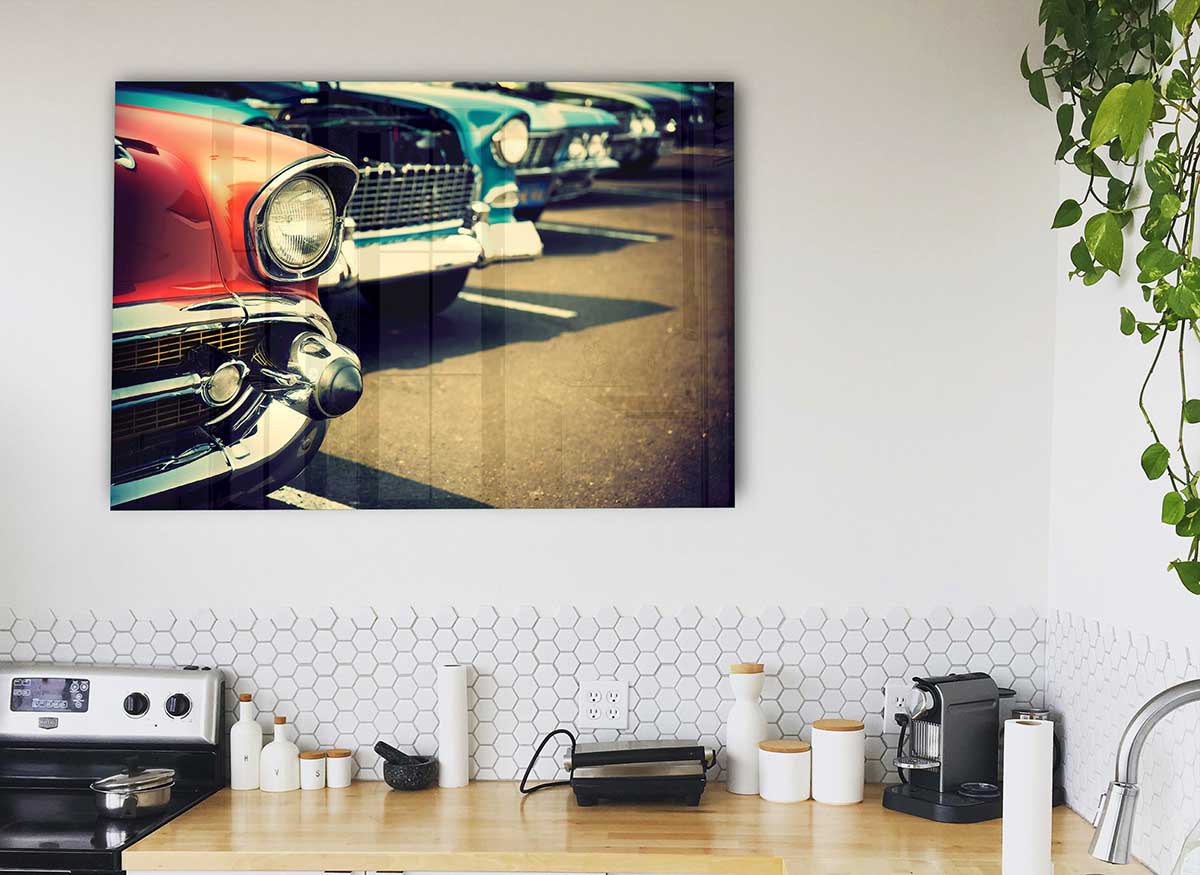 American Classic 17 glass print featuring modern design, perfect for stylish home decor.