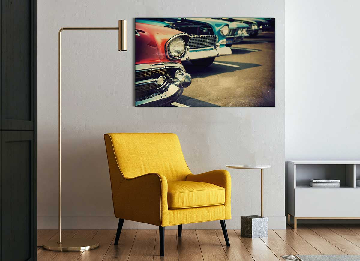 American Classic 17 glass print featuring modern design, perfect for stylish home decor.