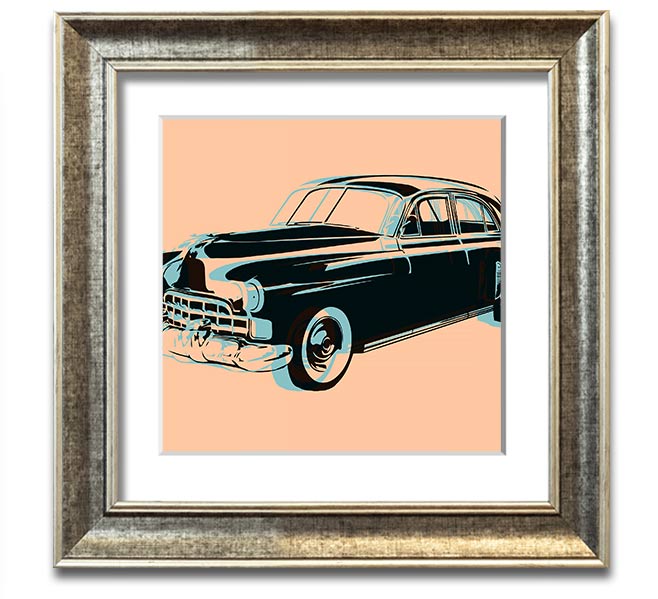 American Classic 2 Square Framed Print in various frame colours, showcasing a modern design, ready to hang.