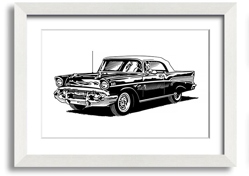 American Classic 3 framed print showcasing elegant design and multiple frame color options, handmade in the UK.