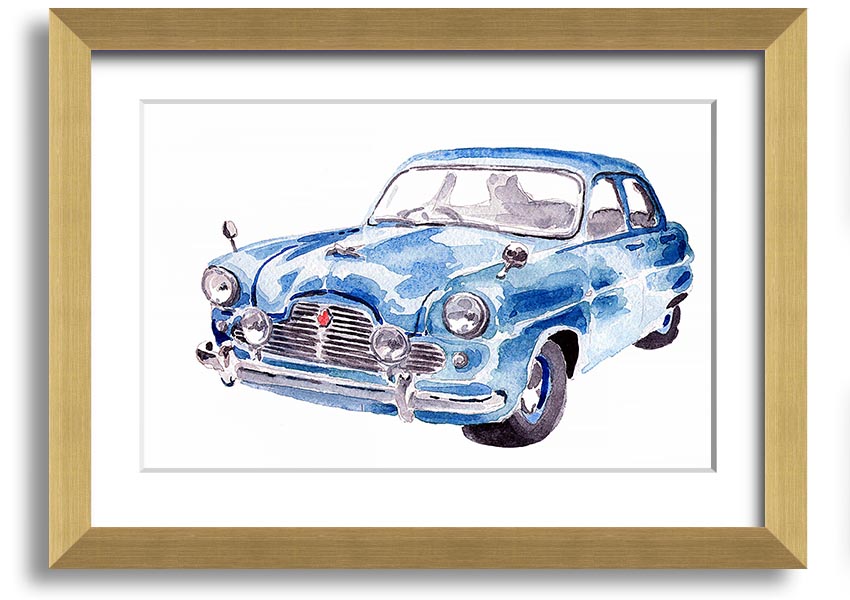 American Classic 4 framed print showcasing elegant design and multiple frame color options, handmade in the UK.