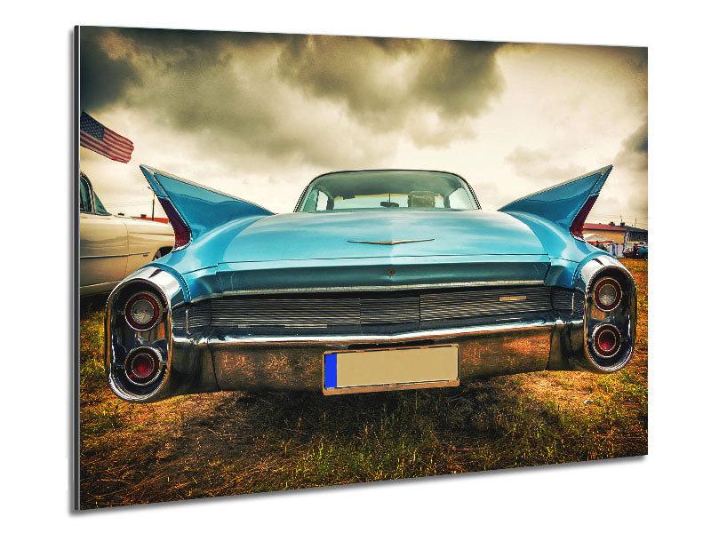 American Classic 6 artwork printed on brushed aluminium dibond, showcasing vibrant colors and modern design.