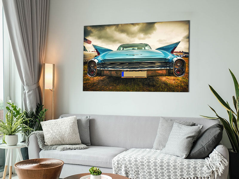 American Classic 6 artwork printed on brushed aluminium dibond, showcasing vibrant colors and modern design.