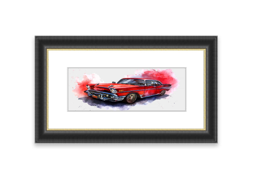 American Classic 7 Cornwall framed print in various frame colours, showcasing elegant design and craftsmanship.