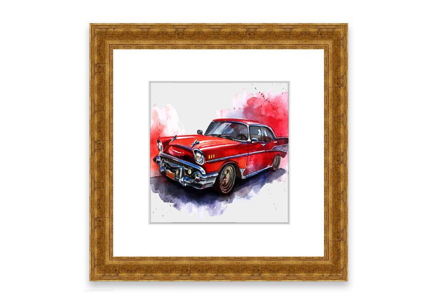 American Classic 7 Cornwall framed print in various frame colours, showcasing elegant design and craftsmanship.