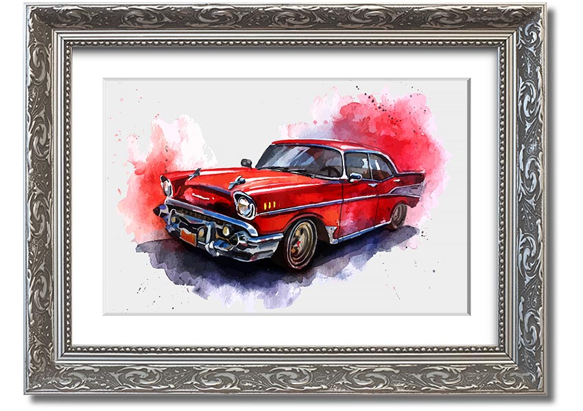 American Classic 7 framed print showcasing elegant design and multiple frame color options, handmade in the UK.