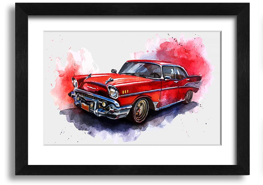 American Classic 7 framed print showcasing elegant design and multiple frame color options, handmade in the UK.