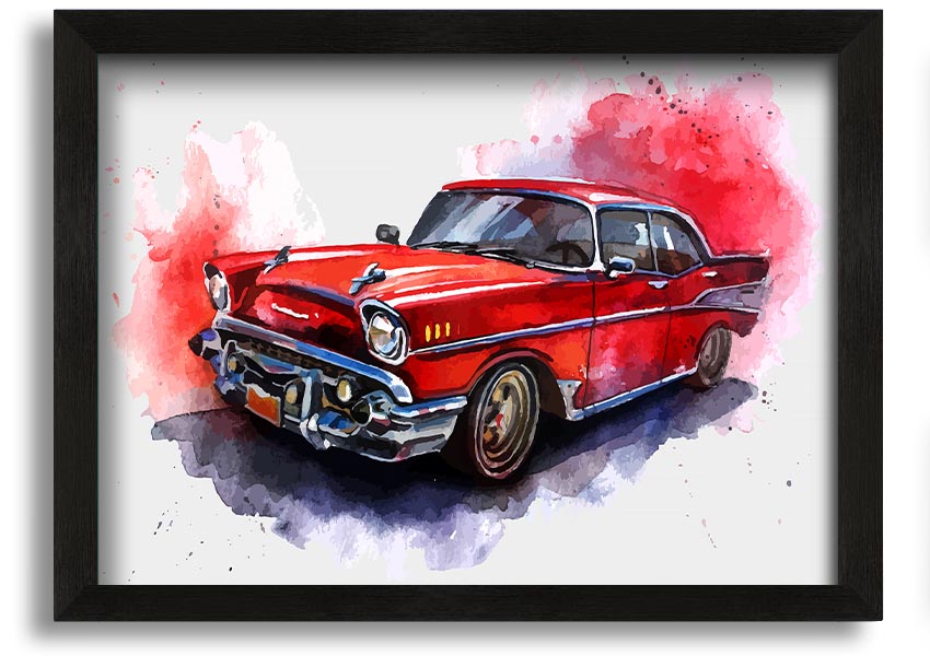 American Classic 7 framed print showcasing elegant design and multiple frame color options, handmade in the UK.