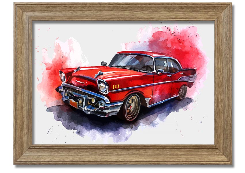 American Classic 7 framed print showcasing elegant design and multiple frame color options, handmade in the UK.