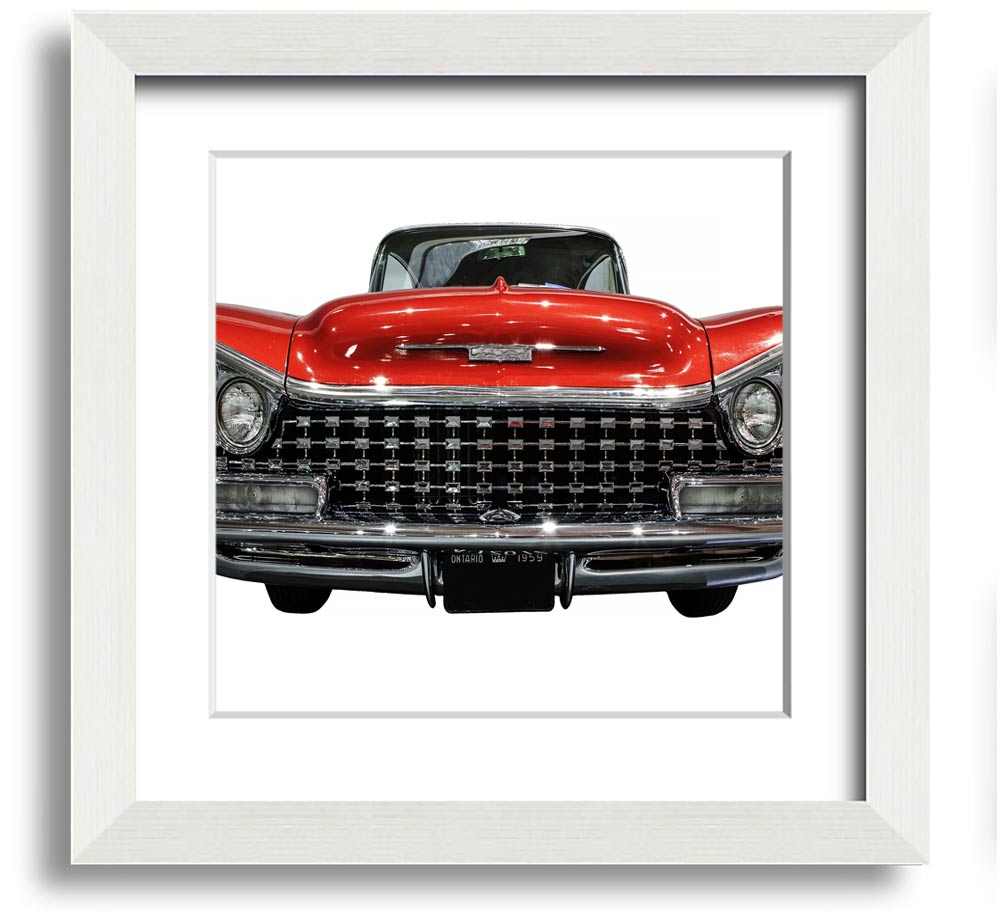 American Classic 8 Square Framed Print in various frame colors, handmade in the UK, ready to hang.