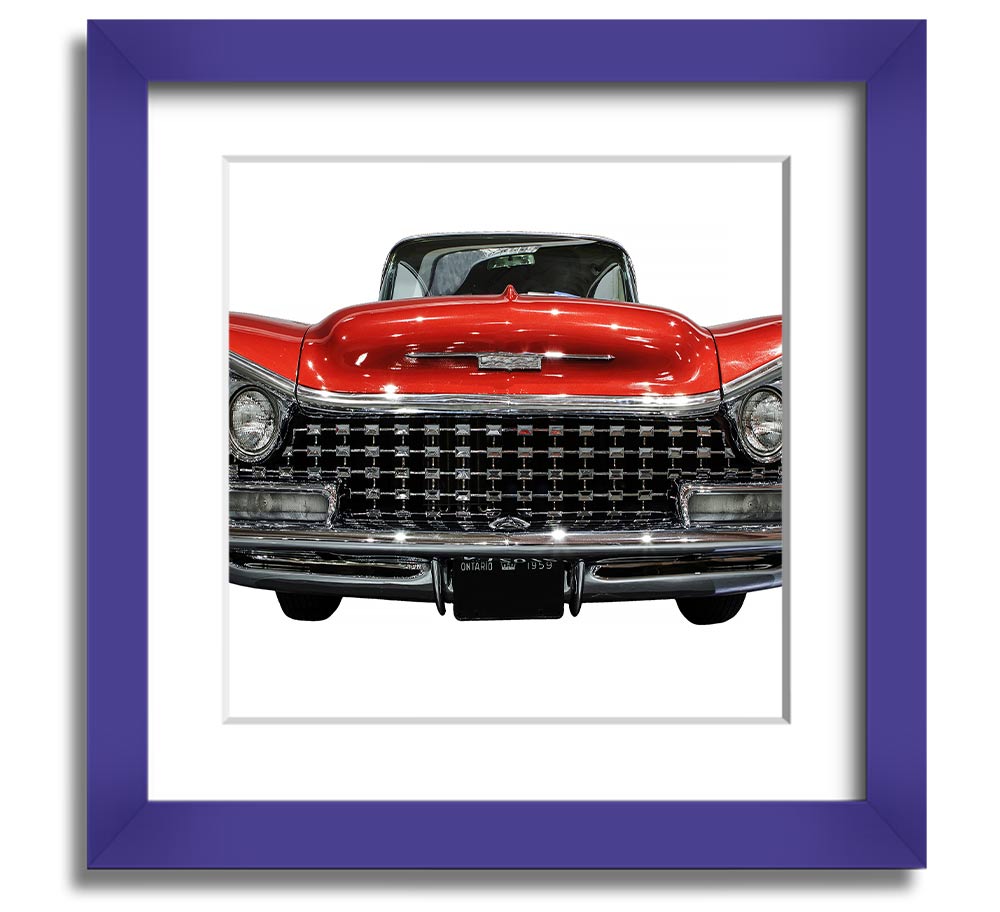 American Classic 8 Square Framed Print in various frame colors, handmade in the UK, ready to hang.