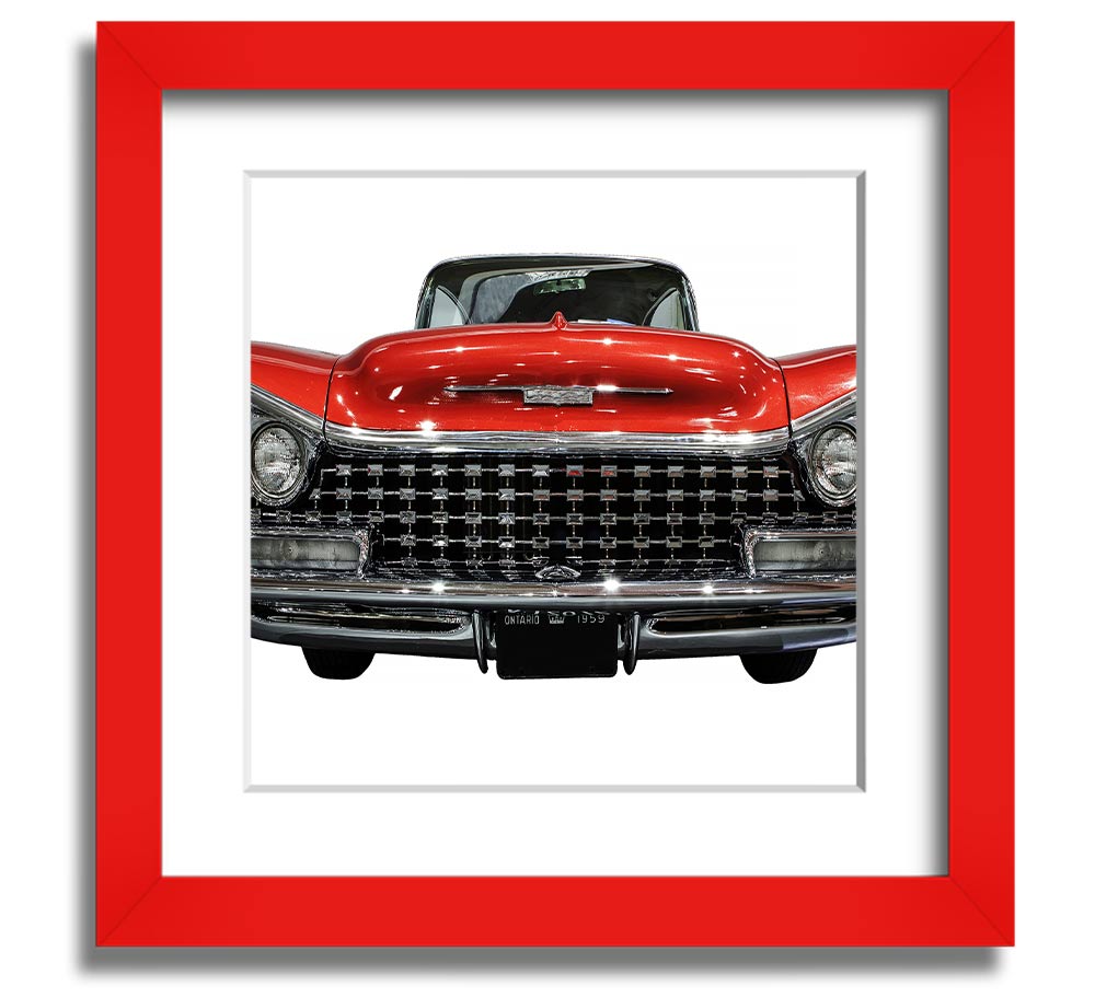 American Classic 8 Square Framed Print in various frame colors, handmade in the UK, ready to hang.