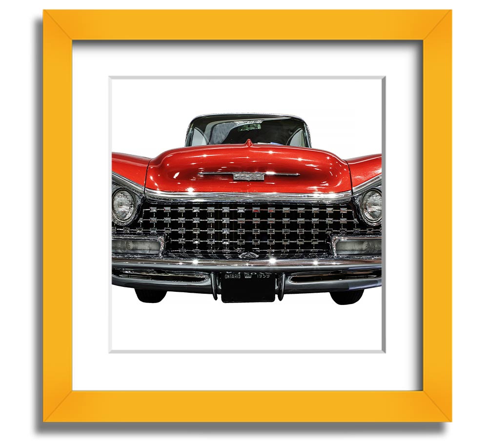 American Classic 8 Square Framed Print in various frame colors, handmade in the UK, ready to hang.