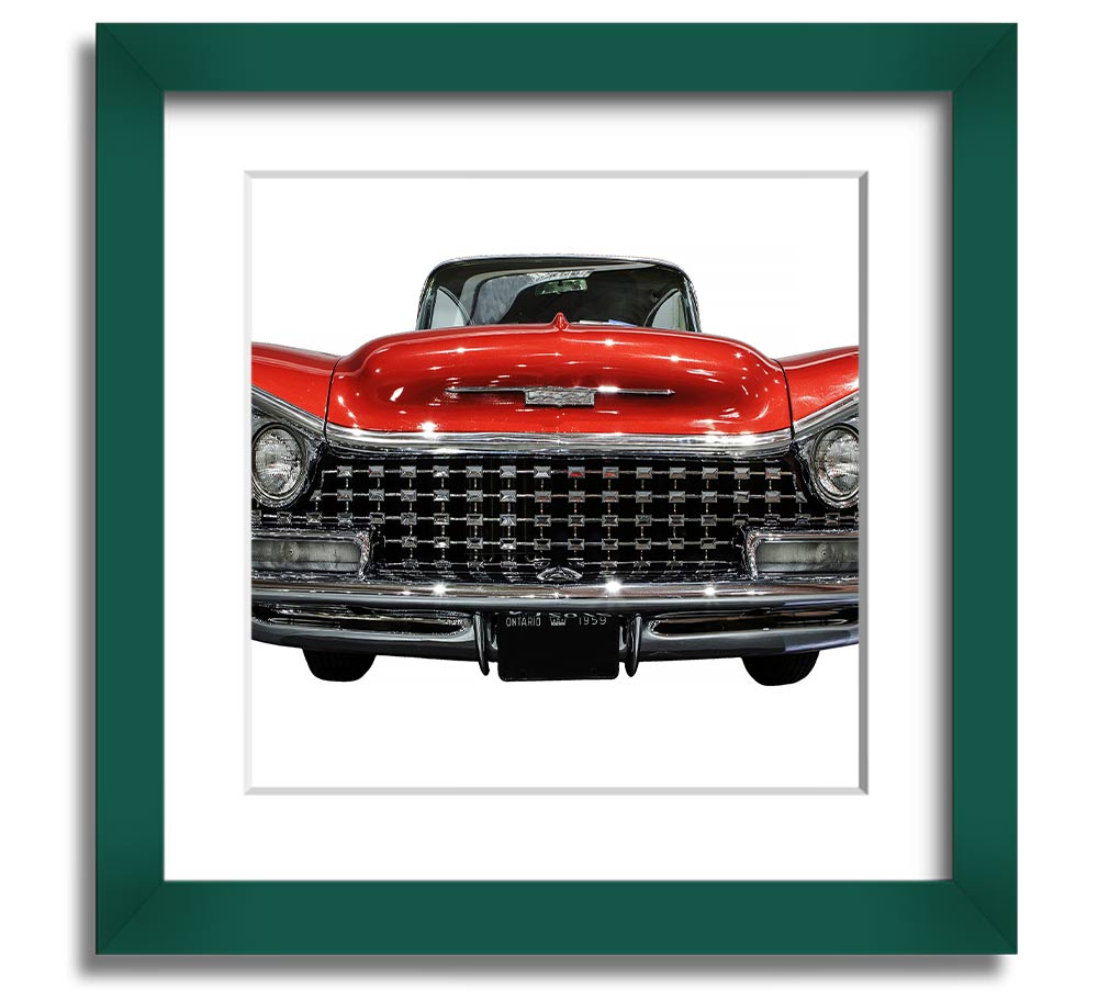 American Classic 8 Square Framed Print in various frame colors, handmade in the UK, ready to hang.