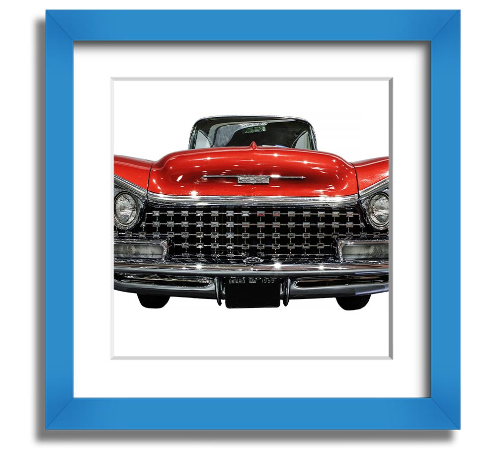 American Classic 8 Square Framed Print in various frame colors, handmade in the UK, ready to hang.