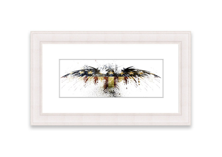 American Eagle 1 framed print in multiple frame colors, showcasing a majestic eagle design, ready to hang.