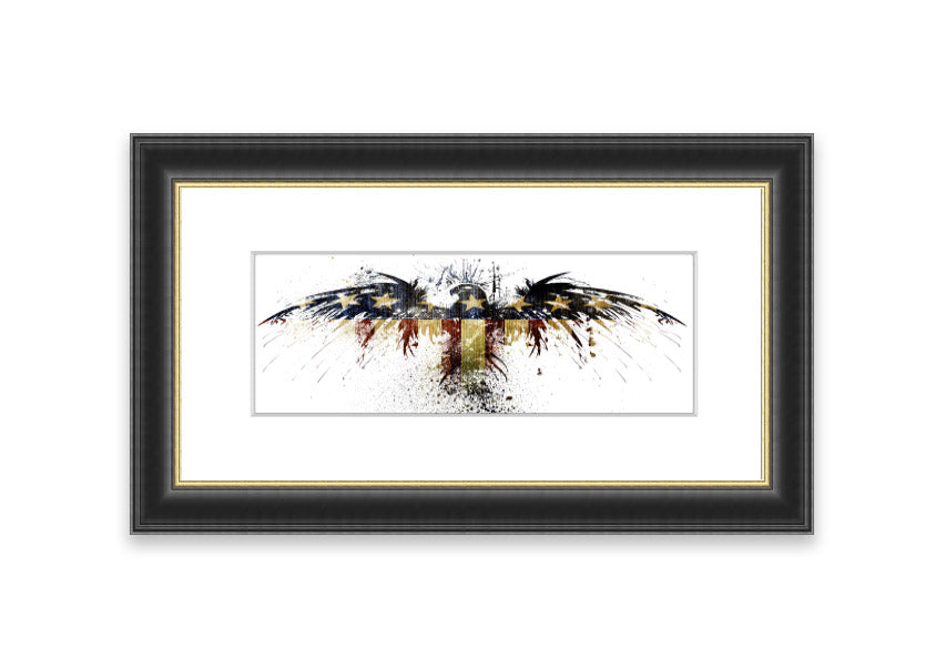 American Eagle 2 Cornwall framed print showcasing a majestic eagle in a beautifully crafted frame, available in various colors.