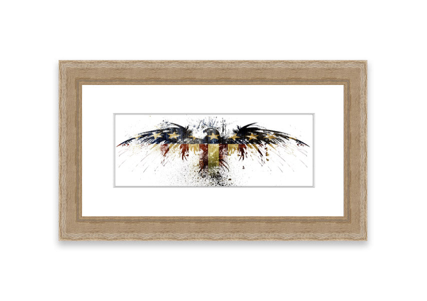 American Eagle 2 Cornwall framed print showcasing a majestic eagle in a beautifully crafted frame, available in various colors.