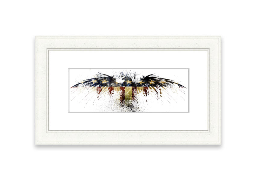 American Eagle 2 Cornwall framed print showcasing a majestic eagle in a beautifully crafted frame, available in various colors.