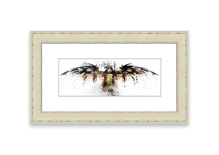 American Eagle 2 Cornwall framed print showcasing a majestic eagle in a beautifully crafted frame, available in various colors.