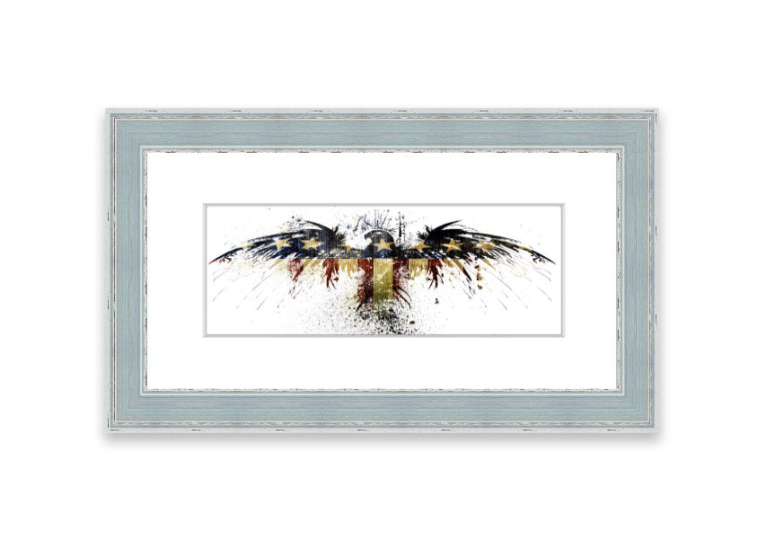 American Eagle 2 Cornwall framed print showcasing a majestic eagle in a beautifully crafted frame, available in various colors.