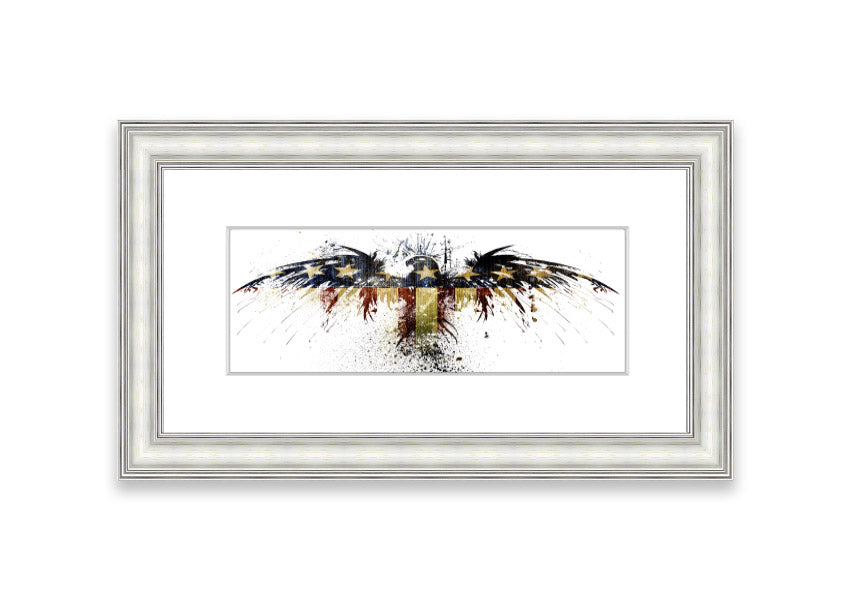 American Eagle 2 Cornwall framed print showcasing a majestic eagle in a beautifully crafted frame, available in various colors.