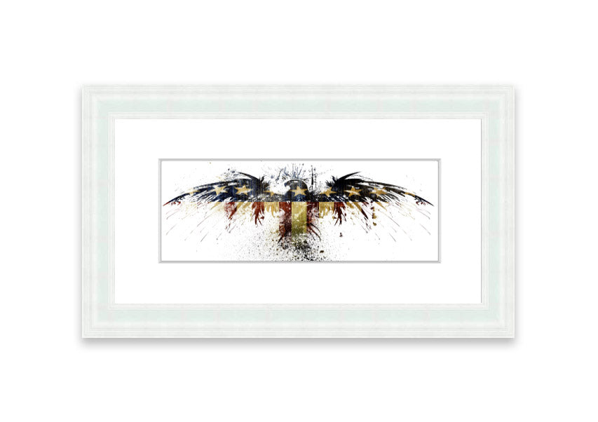 American Eagle 2 Cornwall framed print showcasing a majestic eagle in a beautifully crafted frame, available in various colors.