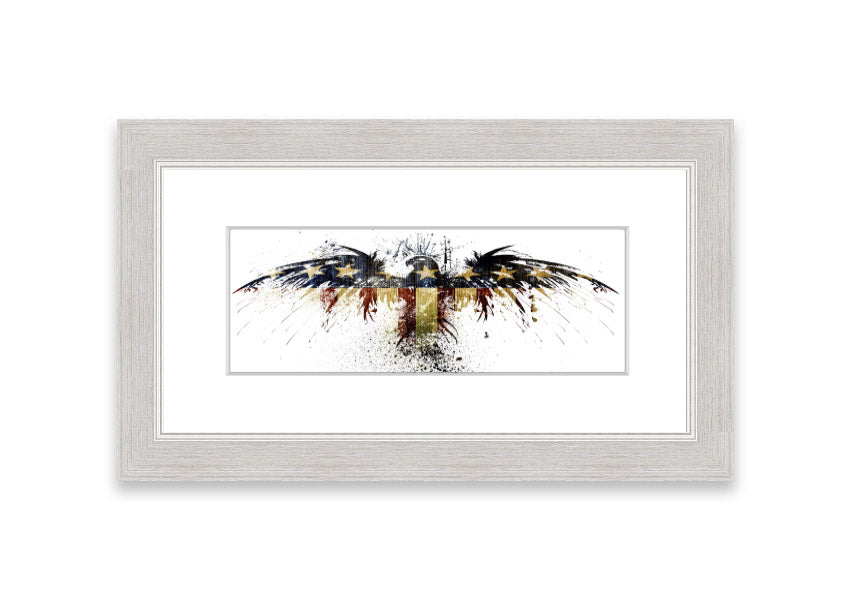 American Eagle 2 Cornwall framed print showcasing a majestic eagle in a beautifully crafted frame, available in various colors.