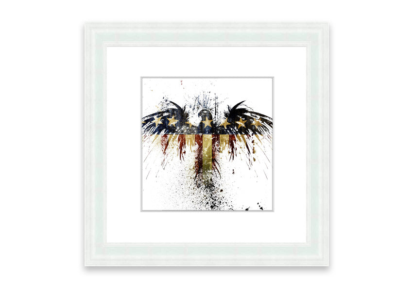 American Eagle 2 Cornwall framed print showcasing a majestic eagle in a beautifully crafted frame, available in various colors.