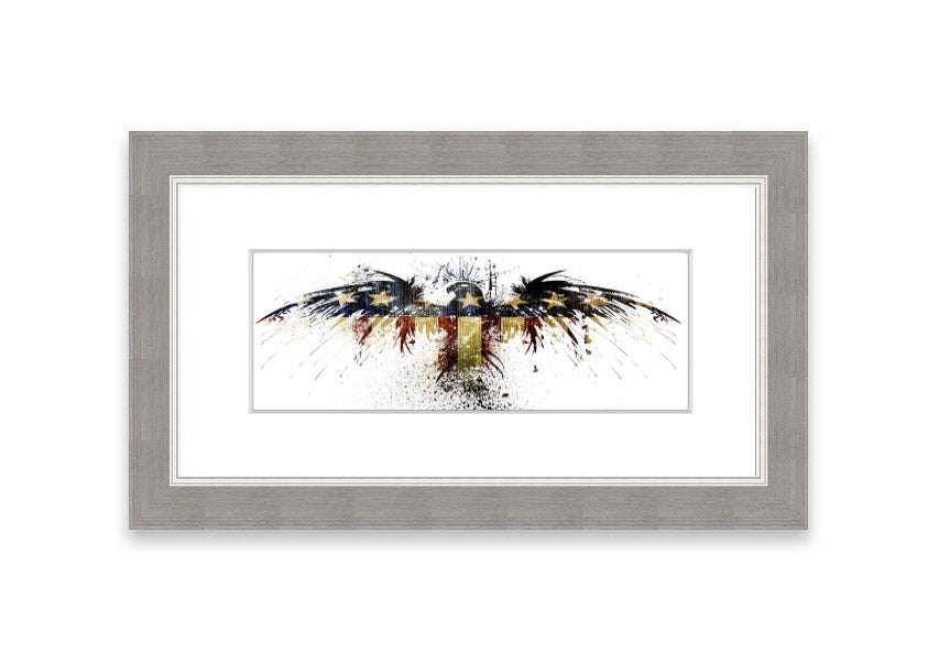 American Eagle 2 Cornwall framed print showcasing a majestic eagle in a beautifully crafted frame, available in various colors.