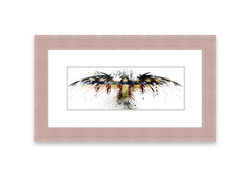 American Eagle 2 Cornwall framed print showcasing a majestic eagle in a beautifully crafted frame, available in various colors.