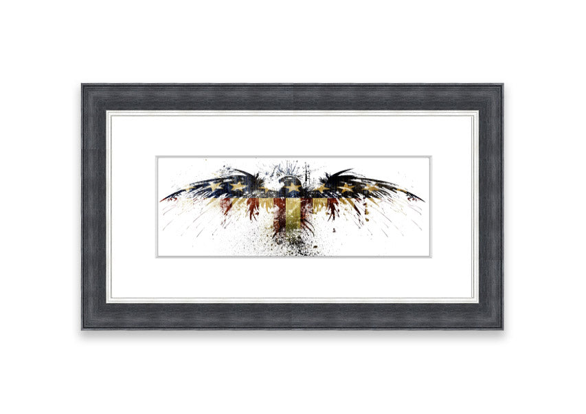 American Eagle 2 Cornwall framed print showcasing a majestic eagle in a beautifully crafted frame, available in various colors.