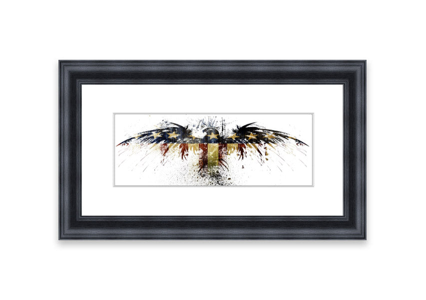 American Eagle 2 Cornwall framed print showcasing a majestic eagle in a beautifully crafted frame, available in various colors.